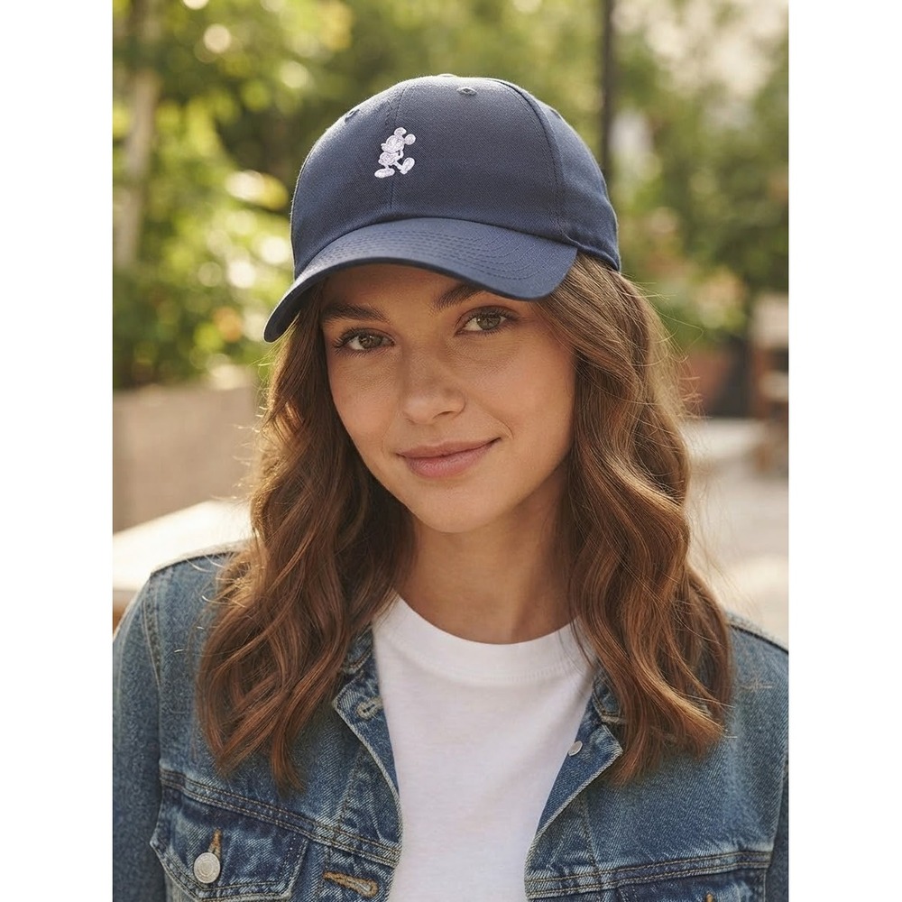 Nike Disney Unisex Adult One Size Navy Blue Mickey Mouse Embroidered Ball Cap